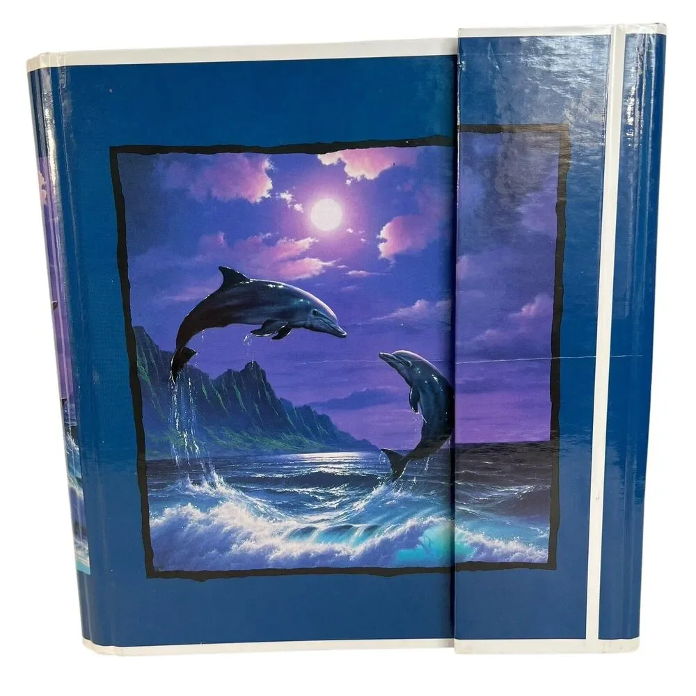 Vintage‎ Dolphins Stuart Hall 3 Ring Binder Notebook 1996 Super RARE OOAK